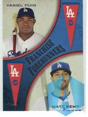 2013 Topps Update Franchise Forerunners #FF-2 Yasiel Puig/Matt Kemp